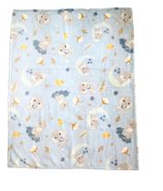 Cobertor baby flannel nac 90x110 elefante azul