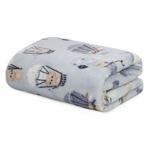 Cobertor Baby Infantil Flannel Microfibra Estampado Menino Menina 90x110 - Camesa Cor:Urso Balão Masculino