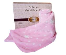 Cobertor Baby Menina Super Soft Em Relevo Estampa 80cmx110cm