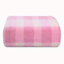 Cobertor Baby Microfibra Presente 90X110 Vichy Rosa