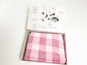 Cobertor Baby Microfibra Presente Vichy Rosa