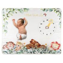 Cobertor Baby Milestone DahBaby Baby Animal Design