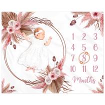 Cobertor Baby Milestone Gicoherero 102x127 cm Floral Boho Cobertor Baby Milestone Gicoherero 102x127 cm Floral Boho