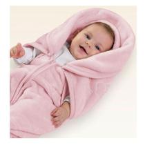 Cobertor Baby Sac Com Relevo Microfibra Rosa Jolitex - Jolitex Ternille