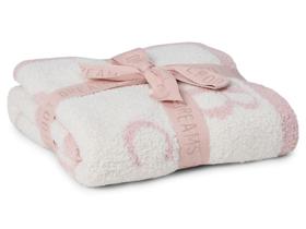 Cobertor Barefoot Dreams CozyChic ABC - Rosa/Creme (30x40cm)