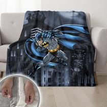 Cobertor Batman Infantil Duplo Pele De Carneiro 155x240cm