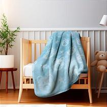 Cobertor Bebe Alto Relevo Grosso Pelo Alto ursinho Azul - Hazime Enxovais