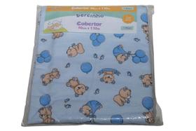 Cobertor Bebê Bercinho 90cm x 1,10 m Estampado Rosa / Azul