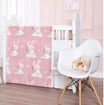 Cobertor bebê estampado menina macio anti alérgico gigi