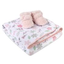 Cobertor Bebê Fisher-Price, tiras autocolantes Conjunto de Botas de Bebê, Woodla