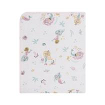 Cobertor Bebê Flanelado Sereias Rosa 1,10x90cm Papi