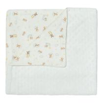 Cobertor Bebê Fleece 3D Fun Noite Estrelada Off White - Hug