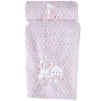 Cobertor Bebê Fluffy 110x90 com Aplique Bordado Cobertor Bebê Fluffy 110x90 com Aplique Bordado
