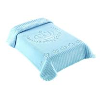 Cobertor Bebê Infantil Colibri Relevo Antialérgico Azul Cobertor Bebê Infantil Colibri Relevo Antialérgico Azul