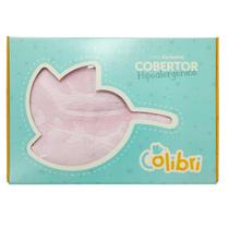 Cobertor Bebê Infantil Colibri Relevo Antialérgico Rosa Elef Cobertor Bebê Infantil Colibri Relevo Antialérgico Rosa Elef