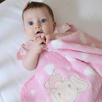 Cobertor Bebê Infantil de Microfibra Soft Baby Joy