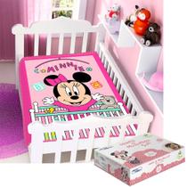 Cobertor Bebe Infantil Jolitex Disney Antialérgico Baby Mickey Minnie