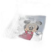 Cobertor Bebê Jolitex Raschel Mickey Passinhos Azul Claro