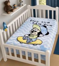 Cobertor Bebê Jolitex Raschel Mickey skate Cobertor Bebê Jolitex Raschel Mickey skate