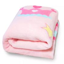 Cobertor Bebe Manta Estampado Princessa Menina Rosa 90x110cm