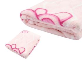 Cobertor Bebe Manta Estampado Soft Menina Rosa Baby Hazime
