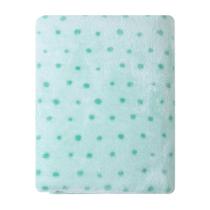 Cobertor Bebê Microfibra Poá Verde 1,10CmX90Cm Papi