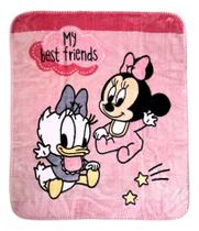 Cobertor Bebê Minnie e Margarida Disney Licenciado, Seguro e Confortável Cobertor Bebê Minnie e Margarida Disney Licenciado, Seguro e Confortável