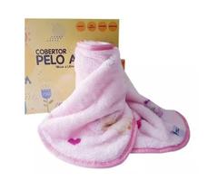 Cobertor Bebê Pelo Alto Jolitex Antialérgico Menina Rosa