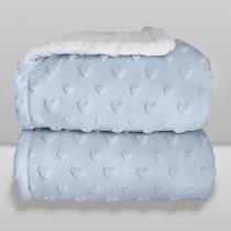 Cobertor Bebe Plush com Sherpa Hearts Cobertor Bebe Plush com Sherpa Hearts