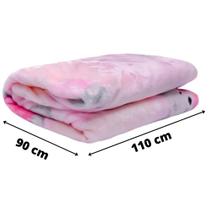 Cobertor Bebê Prime Baby Flannel Toque De Seda 90x110 Menina Rosa - Etruria