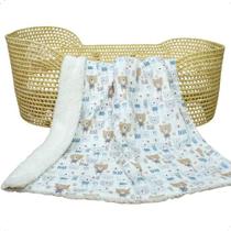 Cobertor Bebê Quentinho Duplo Coberdrom Bebê Estampado Berço Cobertor Bebê Quentinho Duplo Coberdrom Bebê Estampado Berço