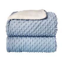 Cobertor bebê Sherpam Dots - Azul bebe Cobertor bebê Sherpam Dots - Azul bebe