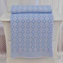 Cobertor Bebê Térmico Azul Texnew 100% Algodão BB1402