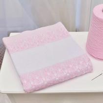 Cobertor Bebê Térmico Para Bordar 100% Algodão 110x90 - TexNew