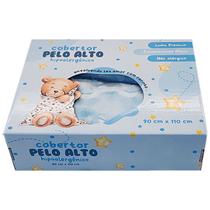 Cobertor Bebe Urso Azul Bebe Enxoval Menino Berço Frio Inverno Grosso Microfibra Antialergico 90x110 - Dardara