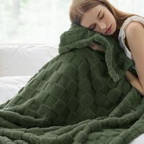 Cobertor Bedsure Bronze Green Fleece para sofá 150x200cm Cobertor Bedsure Bronze Green Fleece para sofá 150x200cm