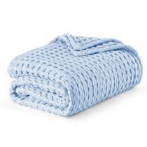 Cobertor Bedsure Cooling Cotton Waffle Queen Blue 230x230cm