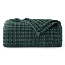 Cobertor Bedsure Cooling Cotton Waffle Twin XL verde escuro Cobertor Bedsure Cooling Cotton Waffle Twin XL verde escuro