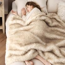 Cobertor Bedsure de Faux Fur Macio e Acolchoado - Tamanho Twin (150x200cm) - Marrom