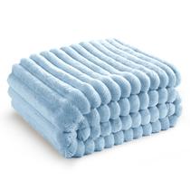 Cobertor Bedsure Fleece Azul - 130x180cm - Macio e Aconchegante para Sofá Cobertor Bedsure Fleece Azul - 130x180cm - Macio e Aconchegante para Sofá
