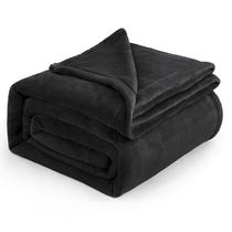 Cobertor Bedsure Fleece California King Size Black Flannel