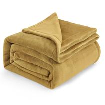 Cobertor Bedsure Fleece King Size - Dourado e Amarelo Cobertor Bedsure Fleece King Size - Dourado e Amarelo