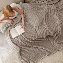 Cobertor Bedsure Fleece Mocha Merengue para Sofá - 274x229cm Cobertor Bedsure Fleece Mocha Merengue para Sofá - 274x229cm