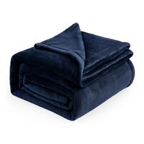 Cobertor Bedsure Fleece Queen Size - Azul Marinho 230x230cm - Super Macio