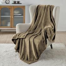 Cobertor Bedsure GentleSoft Fleece Throw XL 50x70cm Camel Cobertor Bedsure GentleSoft Fleece Throw XL 50x70cm Camel