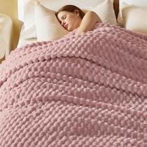 Cobertor Bedsure King Size 274x229 cm Rosa Super Soft