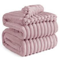 Cobertor Bedsure Rosa de Lã - 274x229cm - Para Sofá