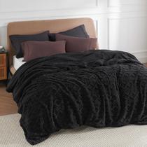 Cobertor Bedsure Sherpa Queen Size Fleece Soft Cozy Black Cobertor Bedsure Sherpa Queen Size Fleece Soft Cozy Black