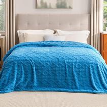 Cobertor Bedsure Sherpa Queen Size Fleece Soft Cozy Horizon Blue Cobertor Bedsure Sherpa Queen Size Fleece Soft Cozy Horizon Blue