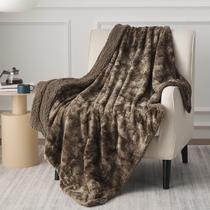 Cobertor Bedsure Sherpa Twin Size Fuzzy Faux Fur Brown